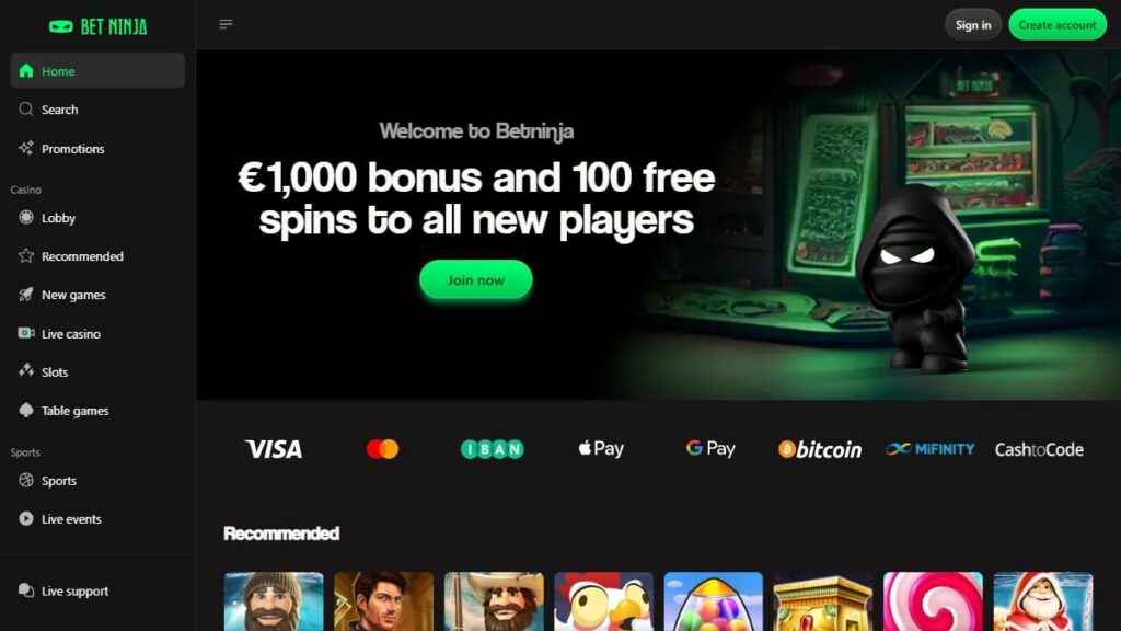 ervaringen met betninja online casino nederland